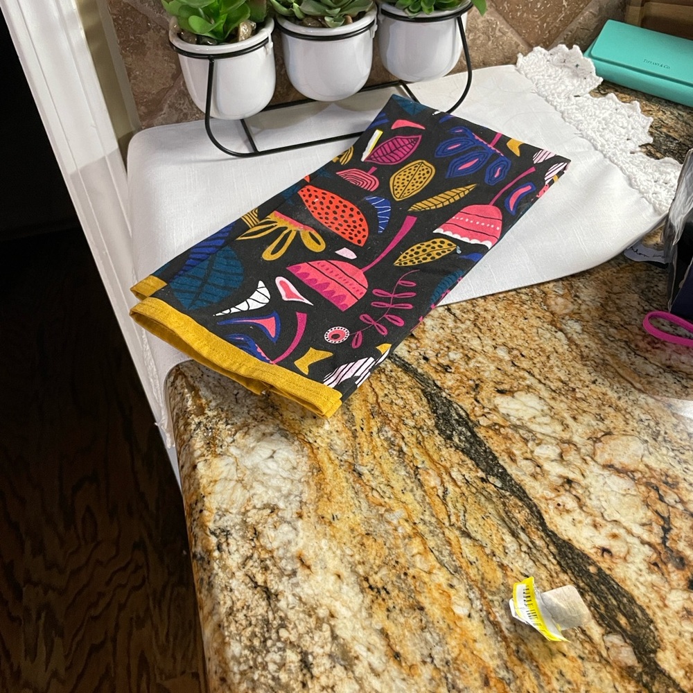 Tabitha Brown Colorful Abstract Pattern Kitchen Towel